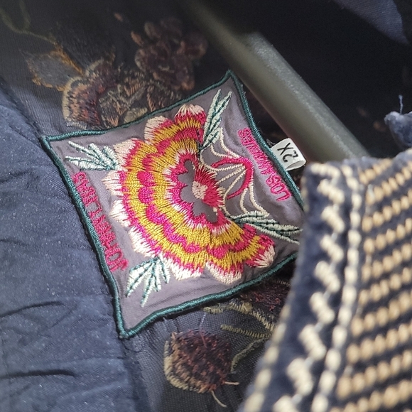 Johnny Was Blue Embroidered Dress - Picture 4 of 12